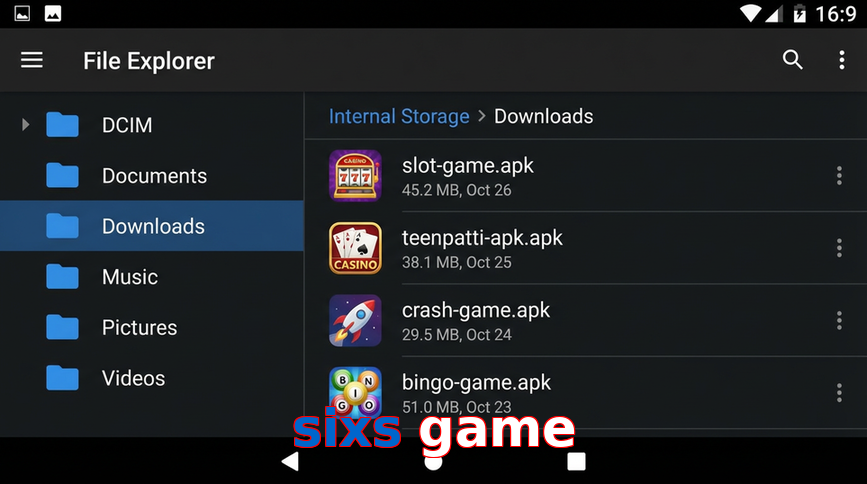 Main screen of Sixs Game gameapk page for PK players