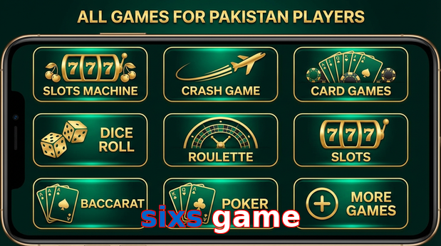 Main screen of Sixs Game games page for PK players